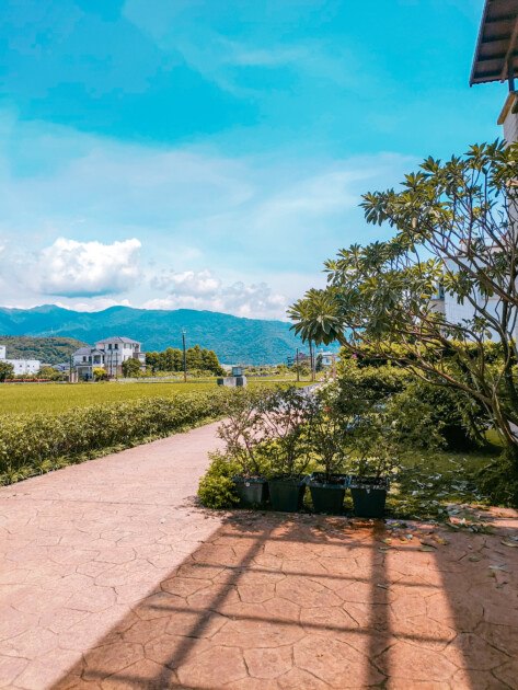 【宜蘭旅遊】再度回訪的好地方-福山植物園、北海稻民宿、彈跳工廠 - 第8張圖 宜蘭-北海稻民宿-門口景色
